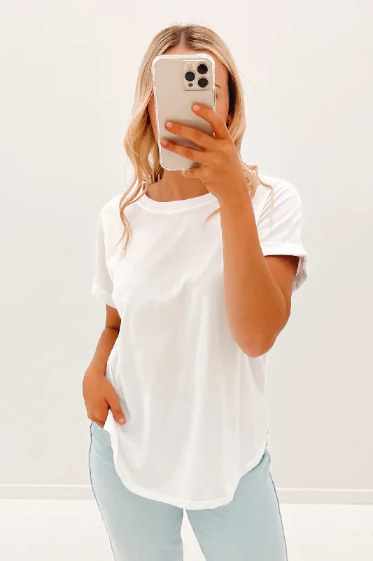 Cuff Tee White