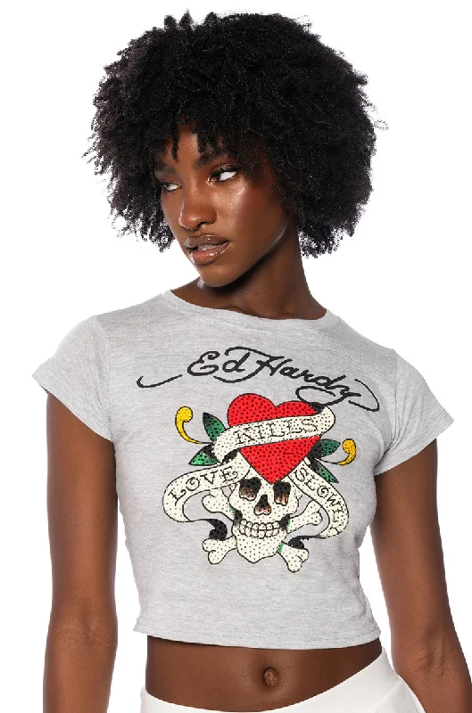 ED HARDY LOVE KILLS FITTED TEE