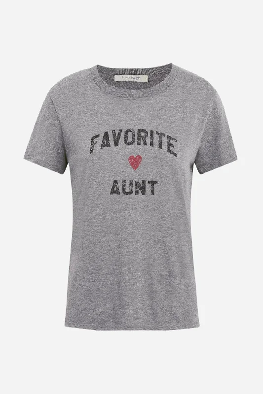 Favorite Daughter The Favorite Aunt Tee in Heather Grey