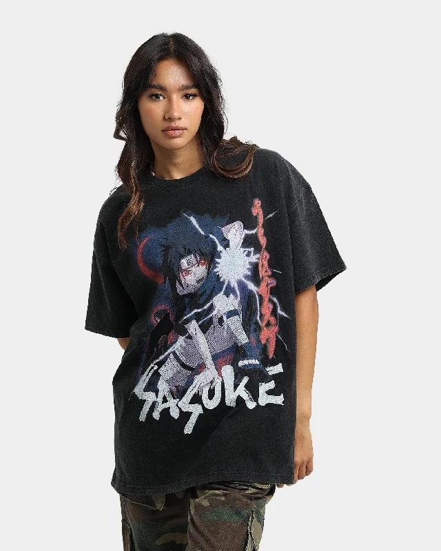 Goat Crew X Naruto Sasuke Premium Vintage T-Shirt Vintage Black