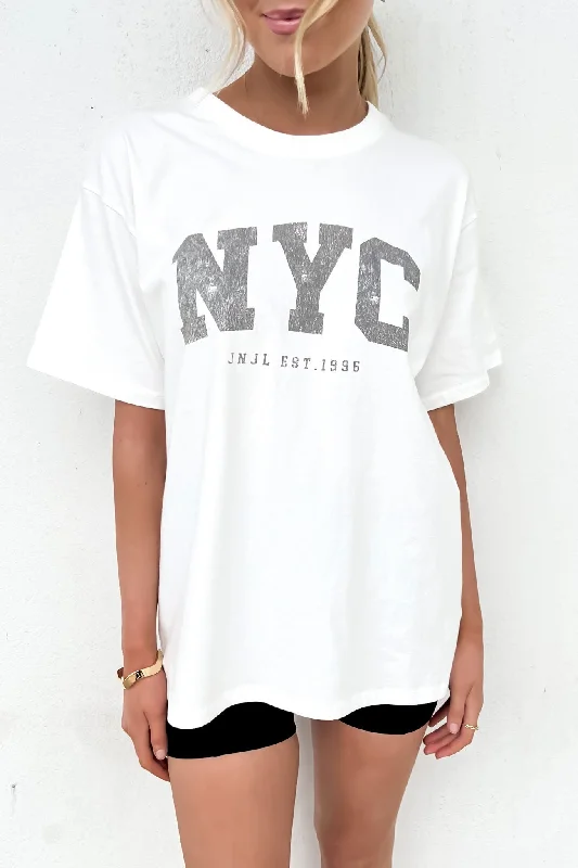 NYC Tee Vintage White