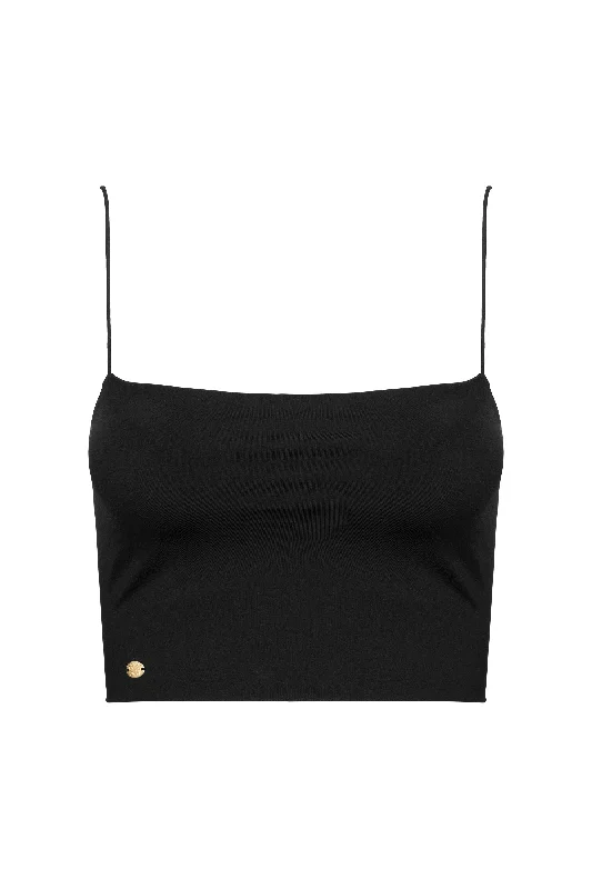 Agata Strappy Back Spaghetti Strap Cropped Tank