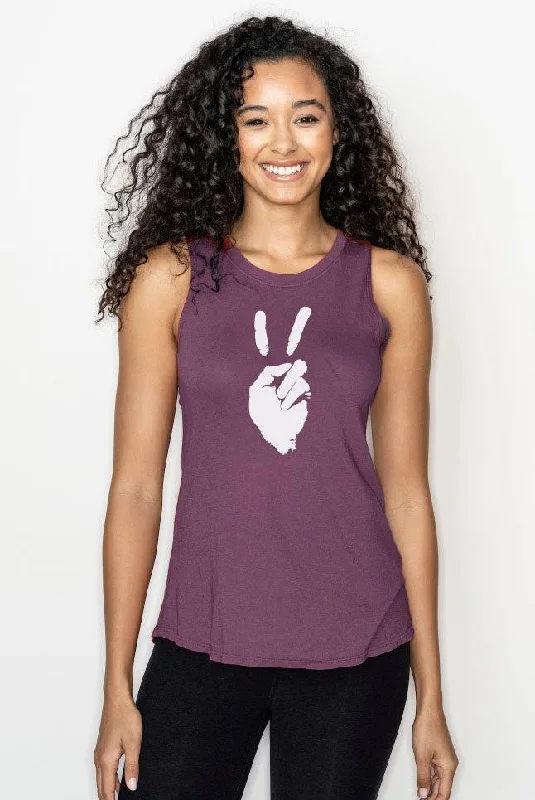 PEACE SIGN TANK - FIG