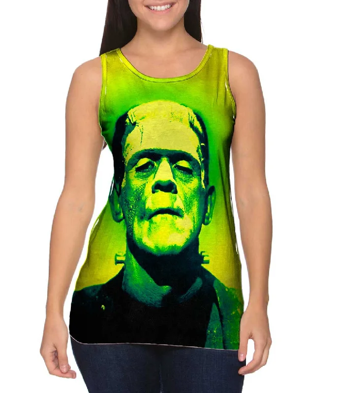 Popart Frankenstein Monster Yellow And Green