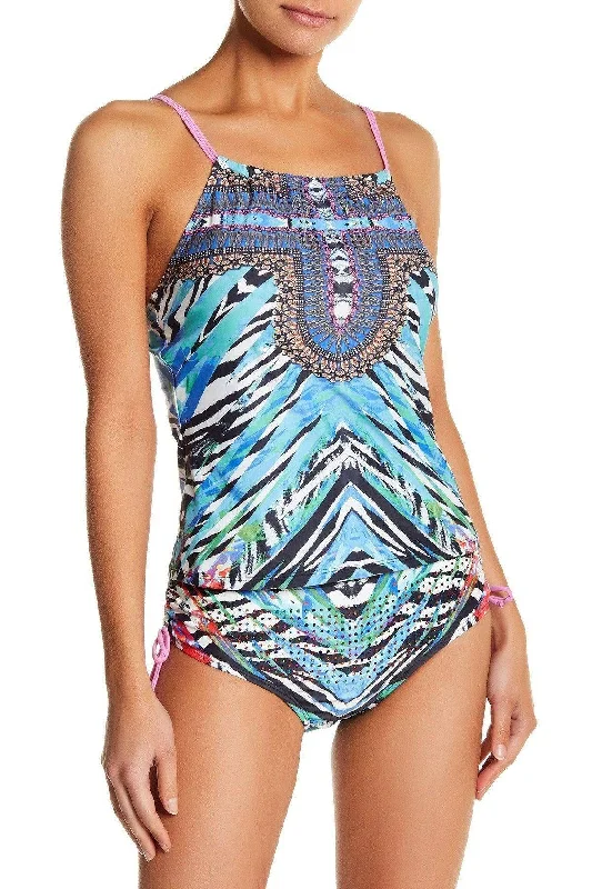 Women's Halter Neck Two-Piece Tankini Set | Goga Fashion Swimwear