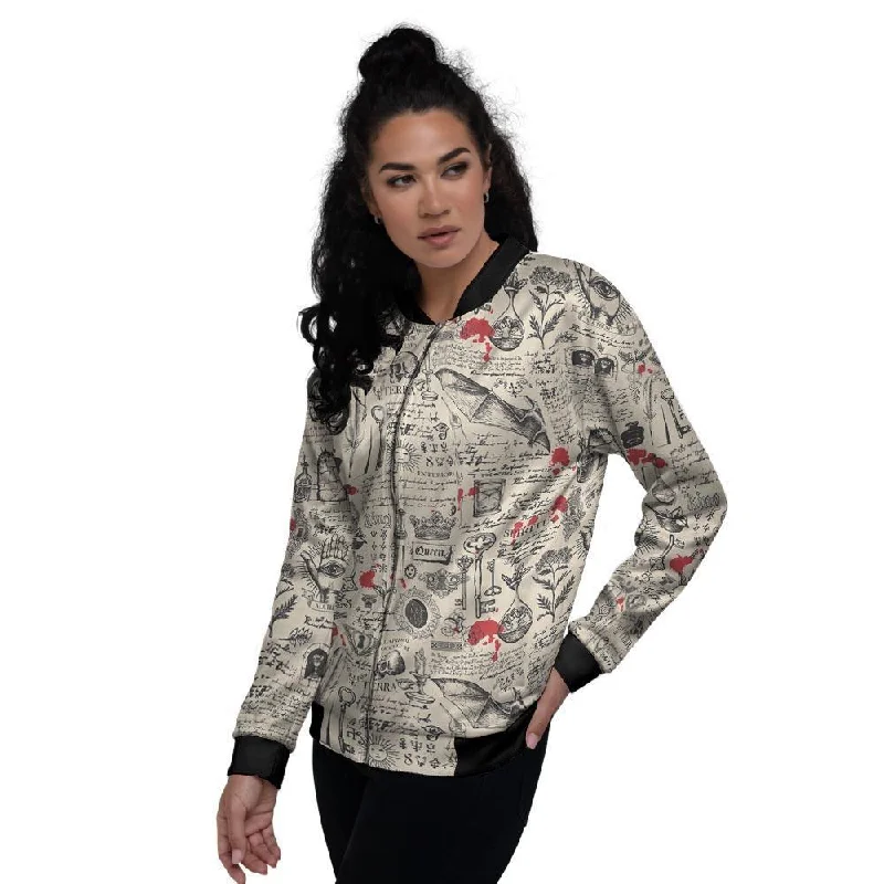 Alchemy Witchcraft Gothic Women's Bomber Jacket