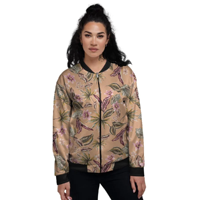 Aloha Hawaiian Vintage Print Pattern Women's Bomber Jacket