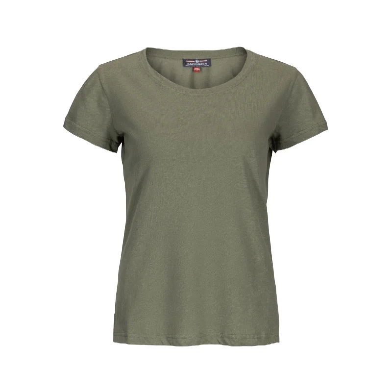 Amundsen Sports - Women's Linen Tee - Olive Ash