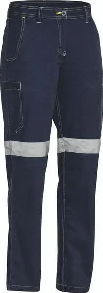 Bisley Women's 3M Taped Cool Vented Light Weight Pant - Navy (BPL6431T)