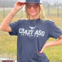 Crazy A** Cattle Co. Tee ~ Black