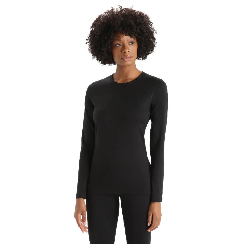 Merino 200 Oasis Long Sleeve Crew - Black