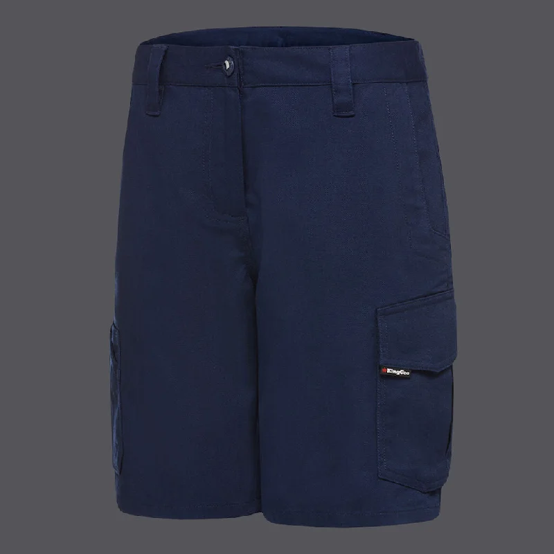 King Gee K47000 Ladies Work Cool shorts - Navy