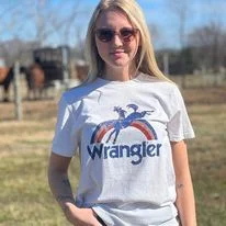 Ladies Wrangler Retro Tee ~ Marshmallow