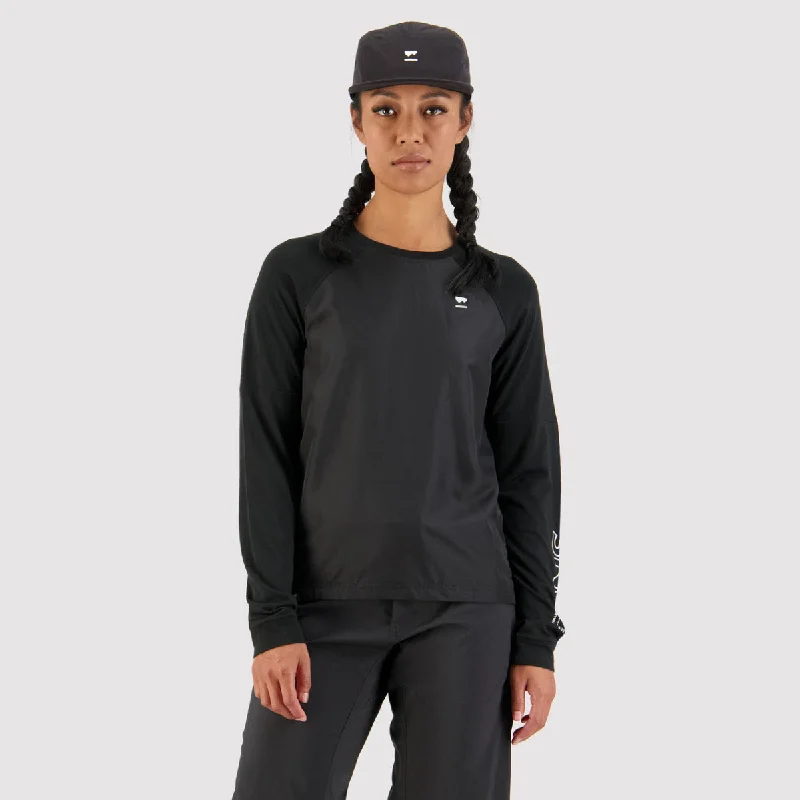 Mons Royale - Women's Tarn Merino Shift Wind Jersey - Black