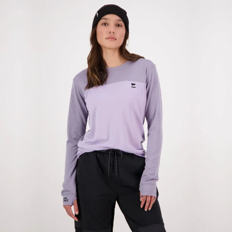 Mons Royale - Women's Yotei BF LS - Thistle Cloud