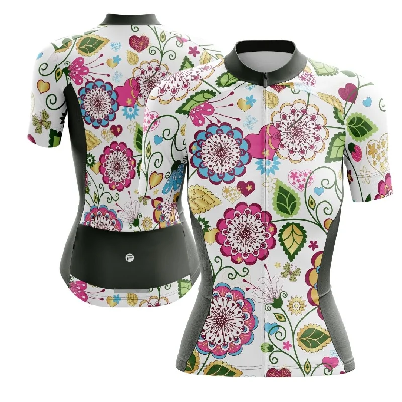 NEW! Floral Symphony | Women's Short Sleeve Cycling Jersey