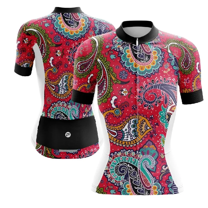 NEW! Paisley Passion  | Women's Short Sleeve Cycling Jersey