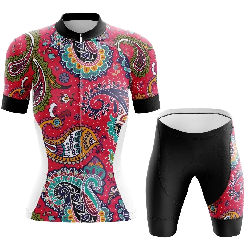 NEW! Paisley Passion | Women's Short Sleeve Cycling Set