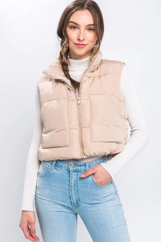 Puffer Vest With Pockets