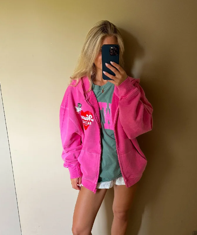 Fuschia wiper jacket "FAST SS24"