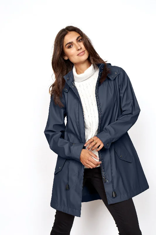 Alexa 1 Raincoat in Navy