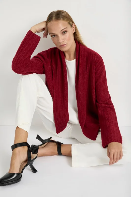 Shrug Jacket in Chilli Marl F132 9289 by Mela Purdie