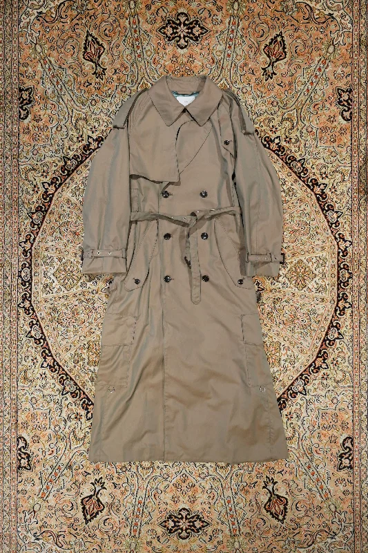 MULTI POCKET TRENCH COAT (OLIVE KHAKI)