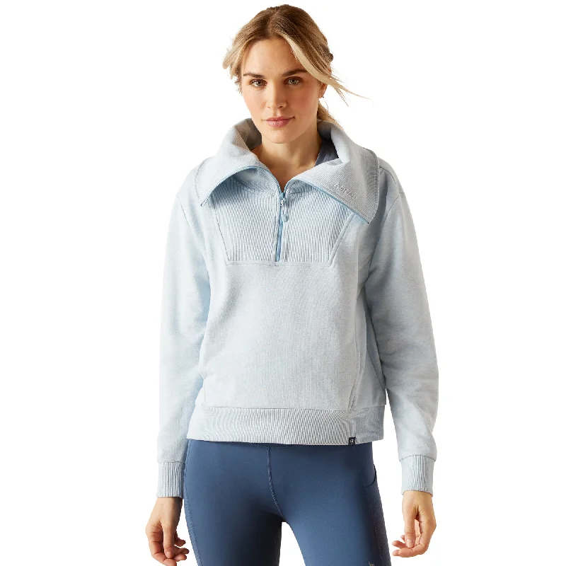 Ariat Ladies Fern 1/2 Zip Oversize Collar Sweatshirt