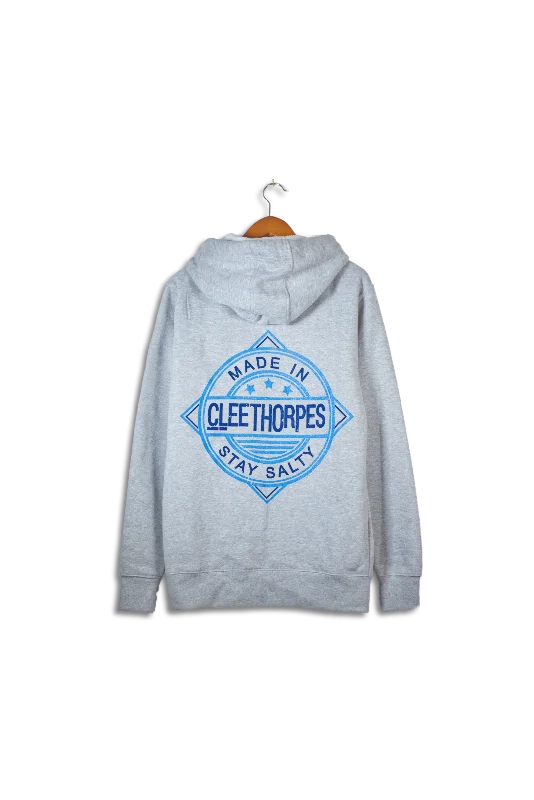 Cleethorpes Grey Overhead Hoody -Stay Salty-