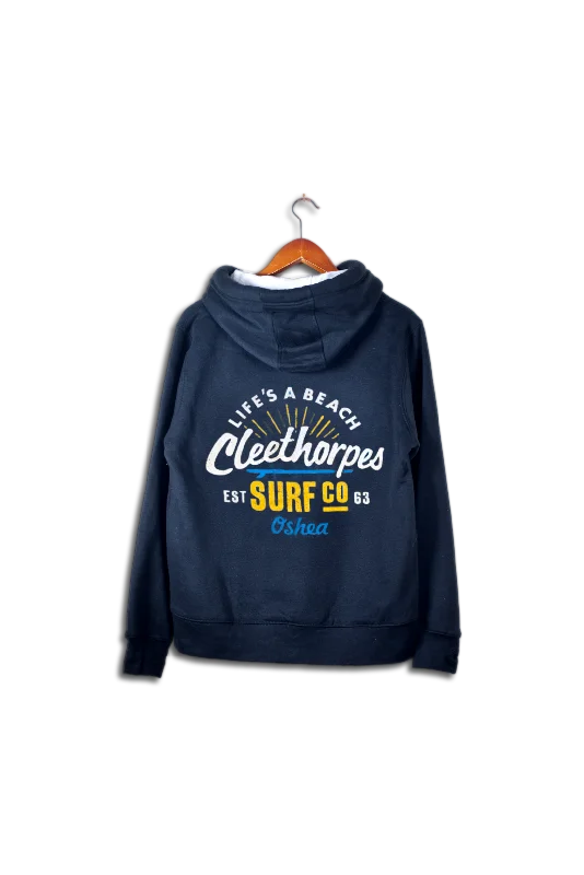 Cleethorpes Navy Overhead Hoody  - Life'S A Beach-