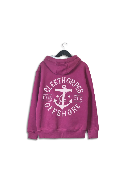 Cleethorpes Offshore Berry- Hoody -