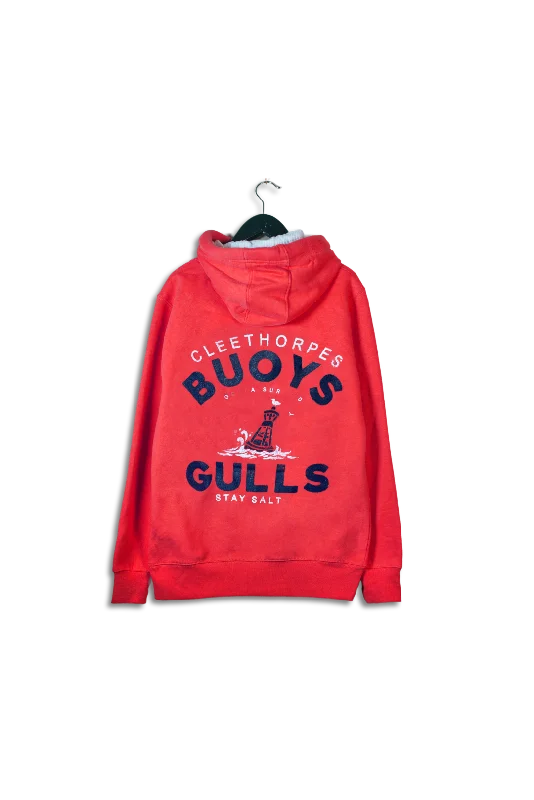 Cleethorpes Red Hoody -Buoys And Gulls -