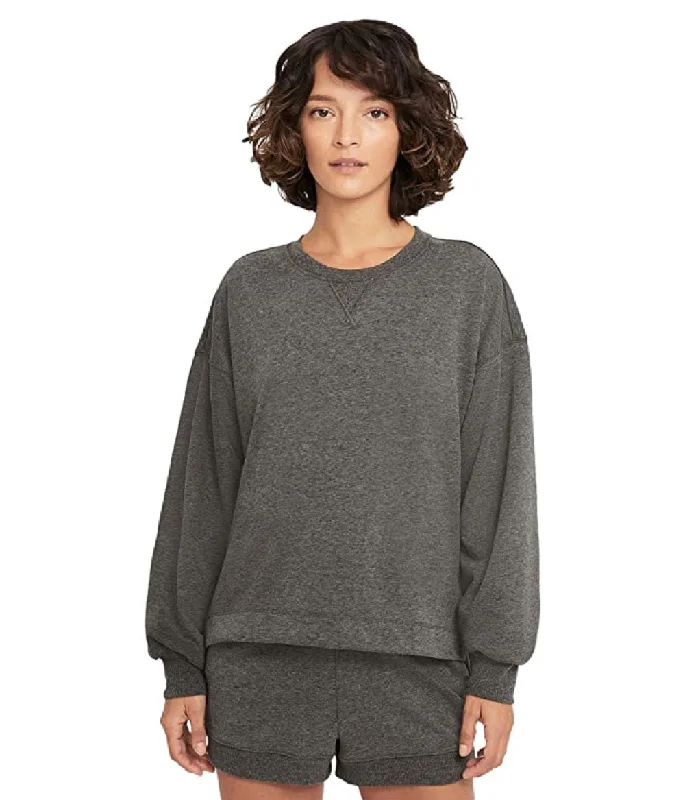 Nike Women's Yoga Sweatshirt, Gray, S