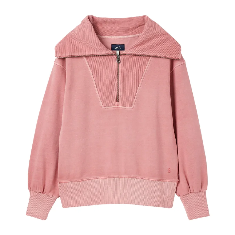 Joules Ladies Oversized Tia Zip Neck Sweatshirt