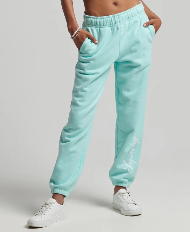 Script Graphic Boyfriend Joggers | Cali Blue