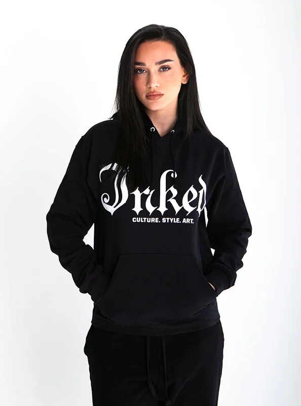 Unisex Inked Mag Logo Hoodie - Black