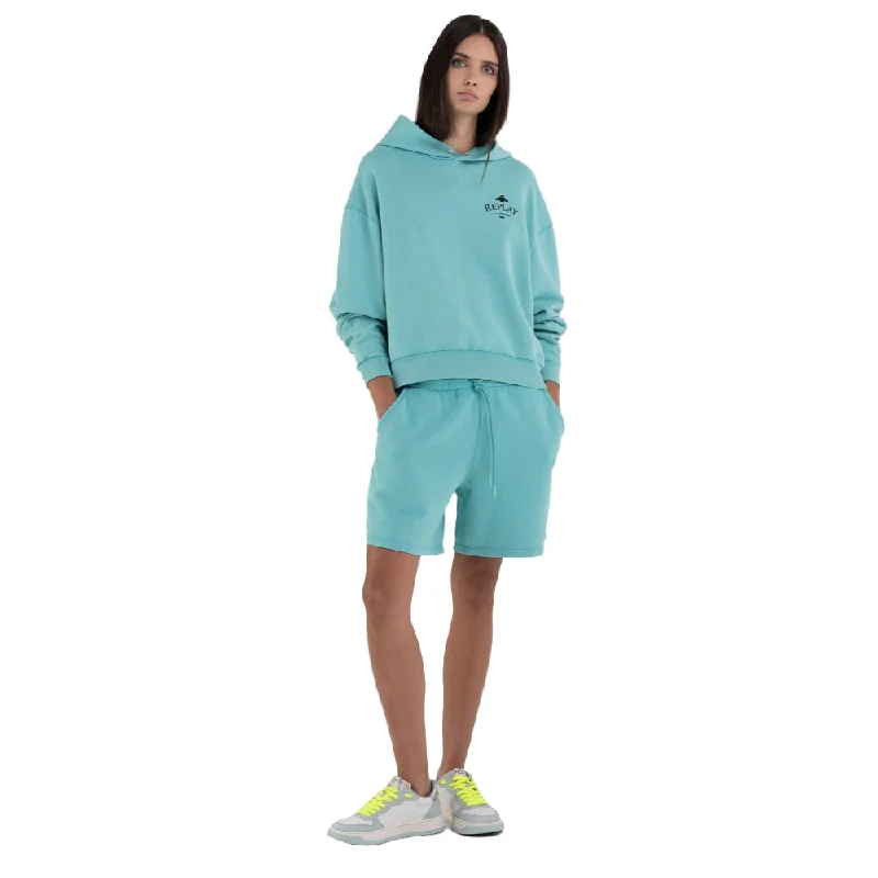 Replay Women's Organic Cotton Sweatshirt with Archive Logo